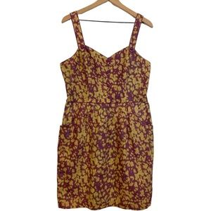 NEW Animal Print Sundress Size XL Linen Blend Retro 1960s Country Club‎ Picnic